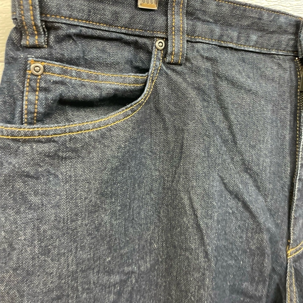 DULUTH Trading Company Mens Dark Wash Zipper Fly Classic Jeans 44x30 - Picture 2 of 9